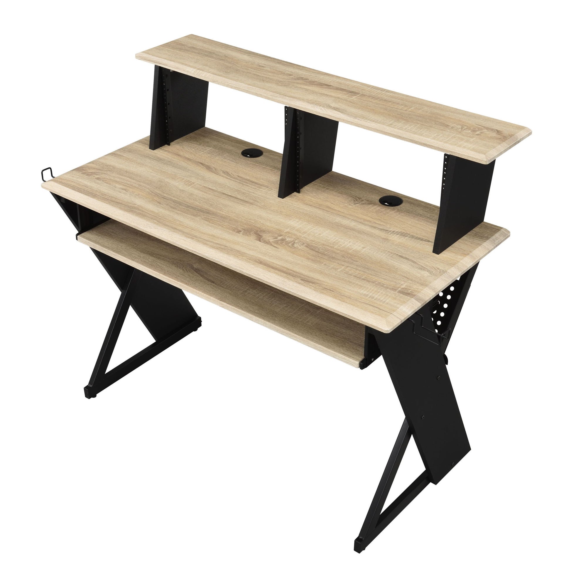 Eleazar - Music Recording Studio Desk - Natural Oak Acme