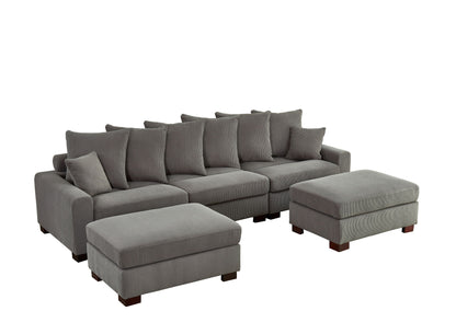 5 Seater Oversized Convertible L & U Shaped Couch Home Essentials