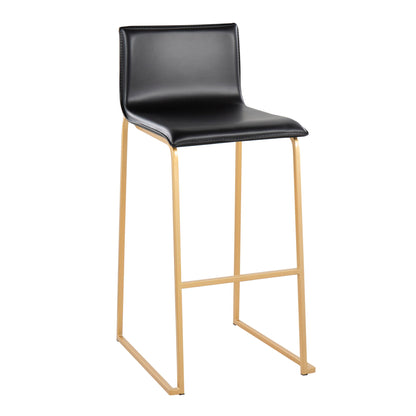 Mara - Contemporary Upholstered Barstool (Set of 2) Lumi Source
