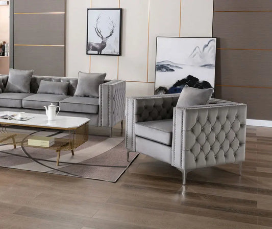 Lorreto - Velvet Chair Lilola Home
