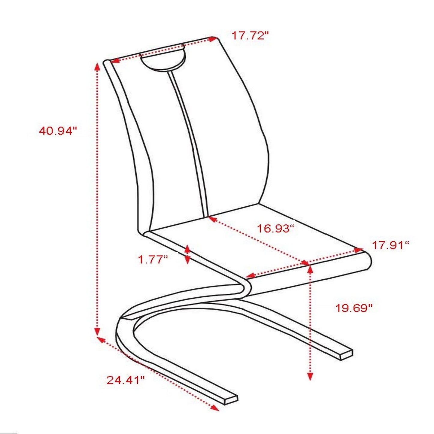 Anne - Dining Chairs (Set of 2) - Gray Global Furniture USA