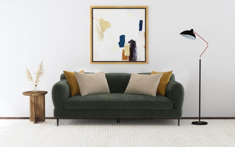 Jade - Chenille Upholstered Modern Track Arm Sofa Coaster Fine Furniture
