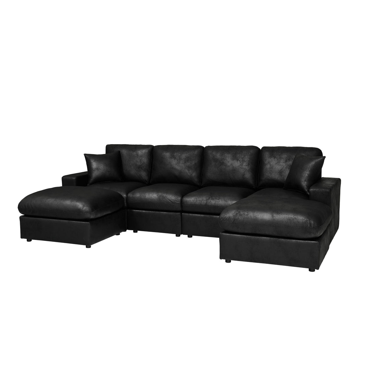 Sectional With 2 Ottomans Home Essentials