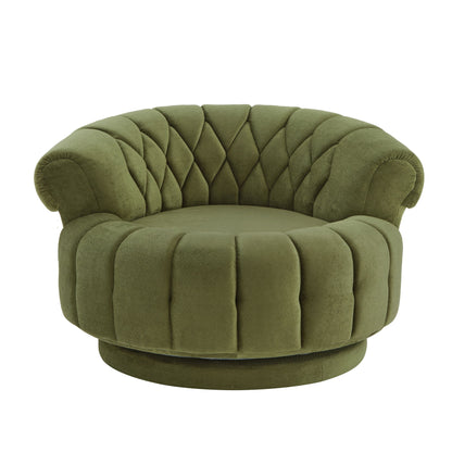 Round Swivel Accent Chair With Rotation Hearth and Haven