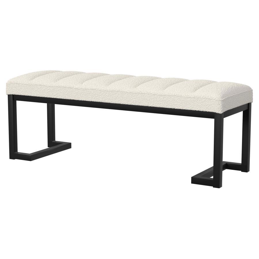Mesa - Boucle Upholstered Tufted Accent Bench Coaster Fine Furniture