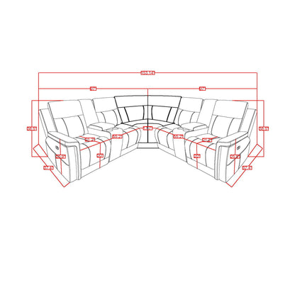Eco - Sectional - Greige Global Furniture USA