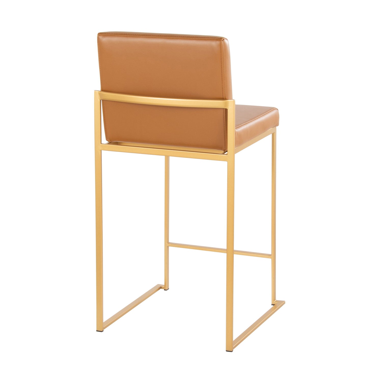 Fuji - Contemporary High Back Barstool (Set of 2) Lumi Source