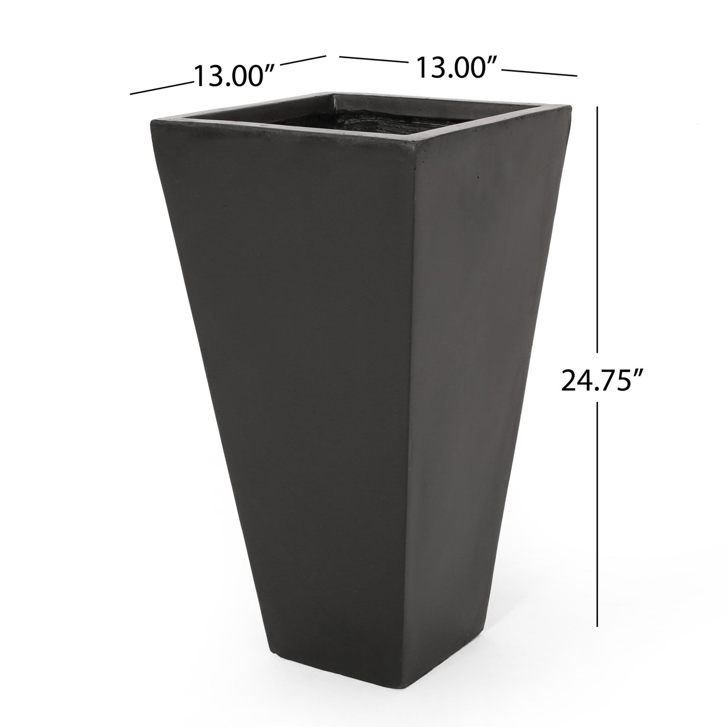 Outdoor Modern Cast Stone Planter Noble House