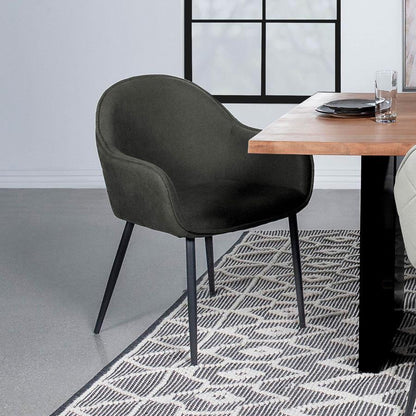 Emma - Fabric Upholstered Dining Arm Chair (Set of 2) Coaster Fine Furniture