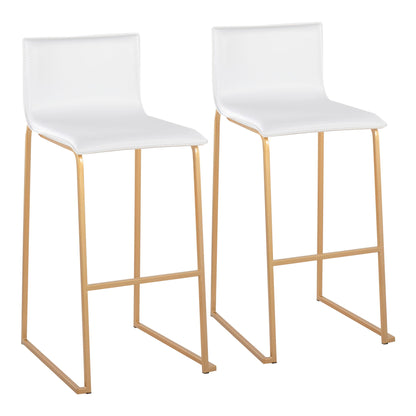 Mara - Contemporary Upholstered Barstool (Set of 2) Lumi Source