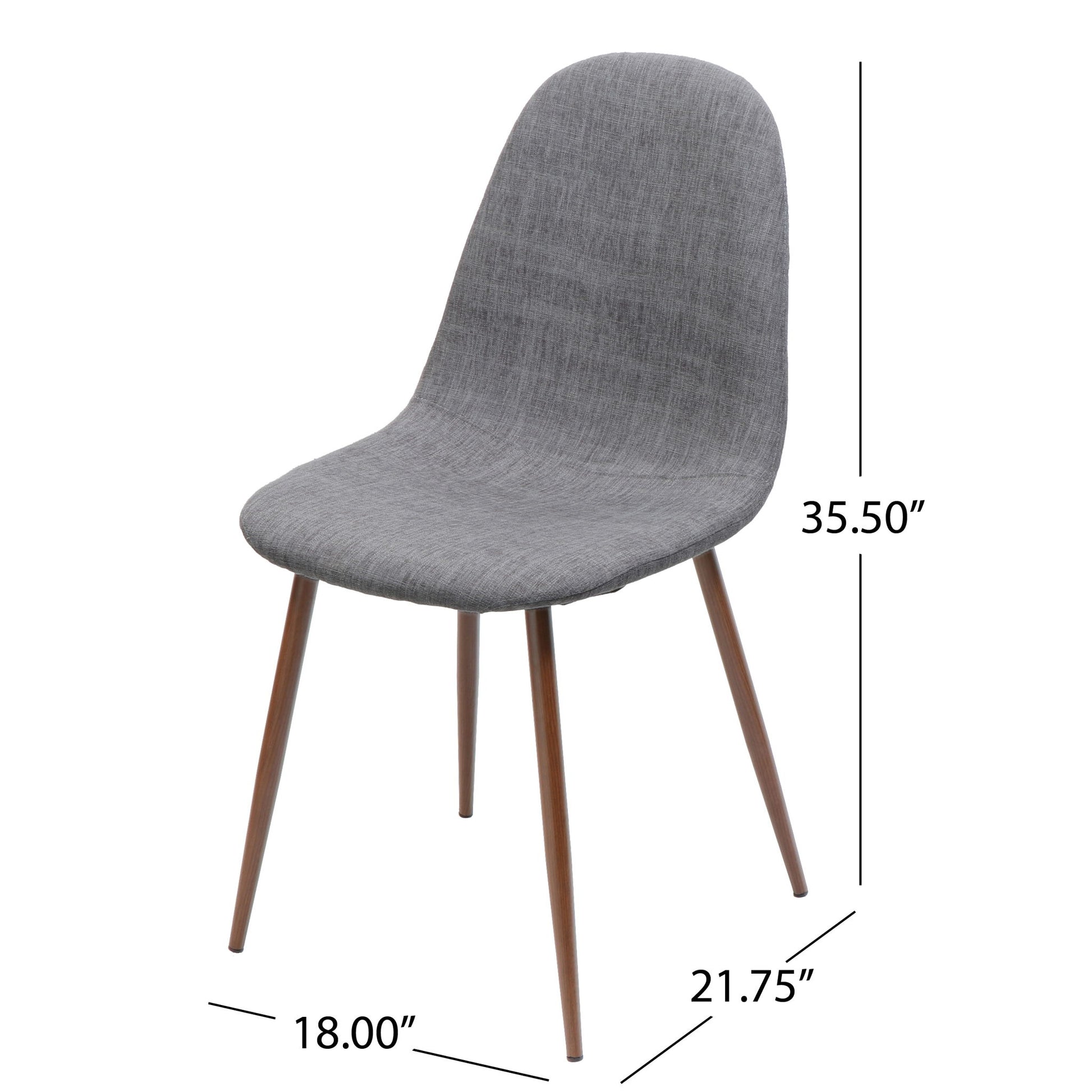 Elegant Dining Chair Set With Fabric Noble House