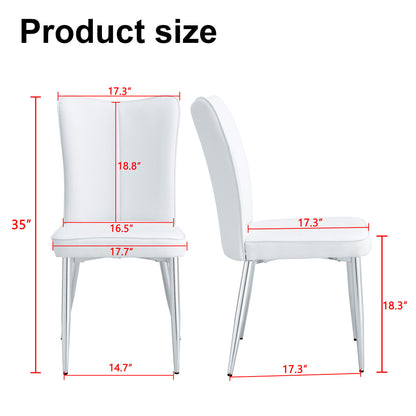 Modern Minimalist Dining Chairs With Metal Legs Home Essentials
