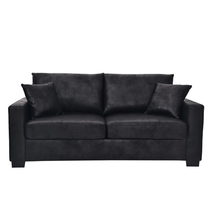 2 Seater Sofa, 2 Throw Pillows For Living Room Home Essentials