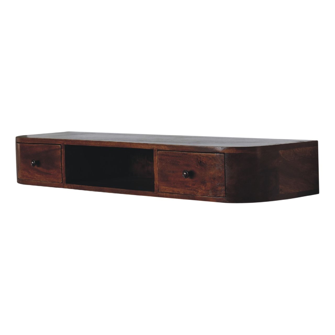 Lunar - 2 Drawer Floating Console - Chestnut Artisan Furniture