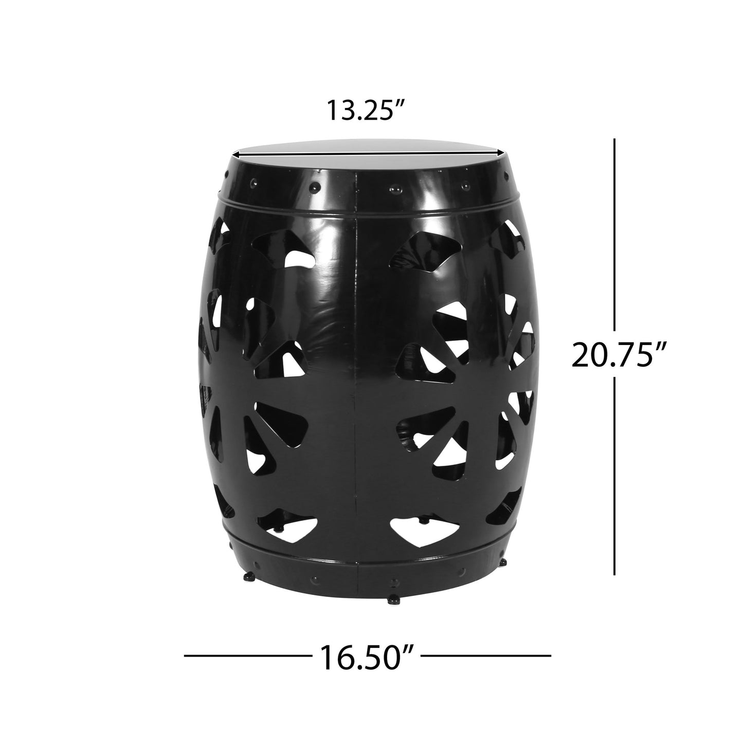 Large Metal End Table Home Essentials