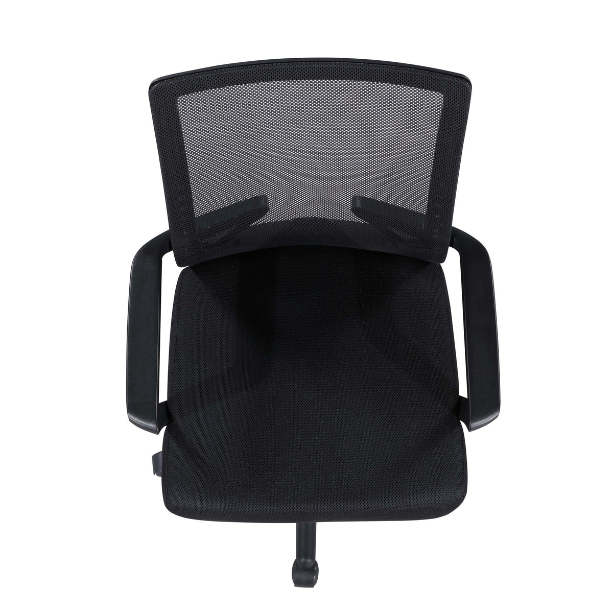 Ergonomic Height Adjustable Office Chair With Armrest - Black Home Essentials