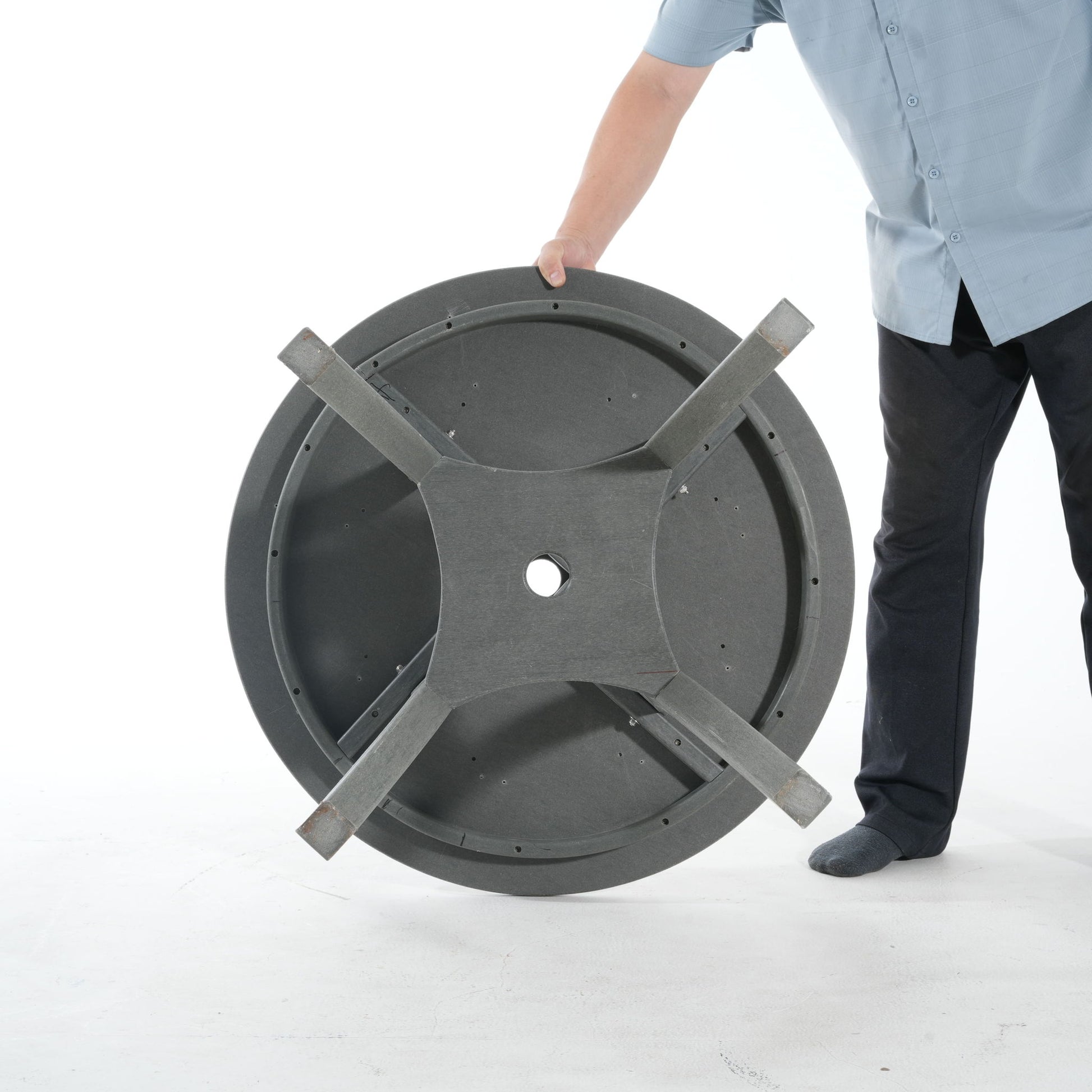 3 Piece Outdoor Dining Set, Round Patio Table With 2 Armless Chairs Home Essentials