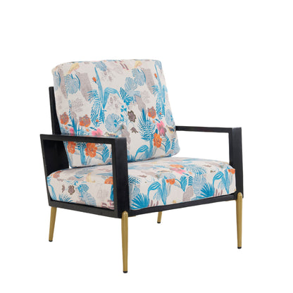 Modern Armchair With Solid Wood Frame Noble House