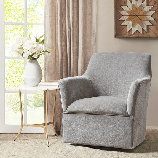 Augustine - Swivel Glider Chair - Plain Gray