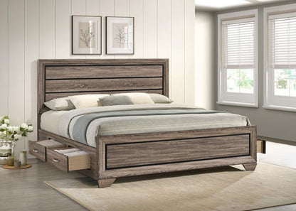 Kauffman - Wood Storage Panel Bed CoasterEveryday