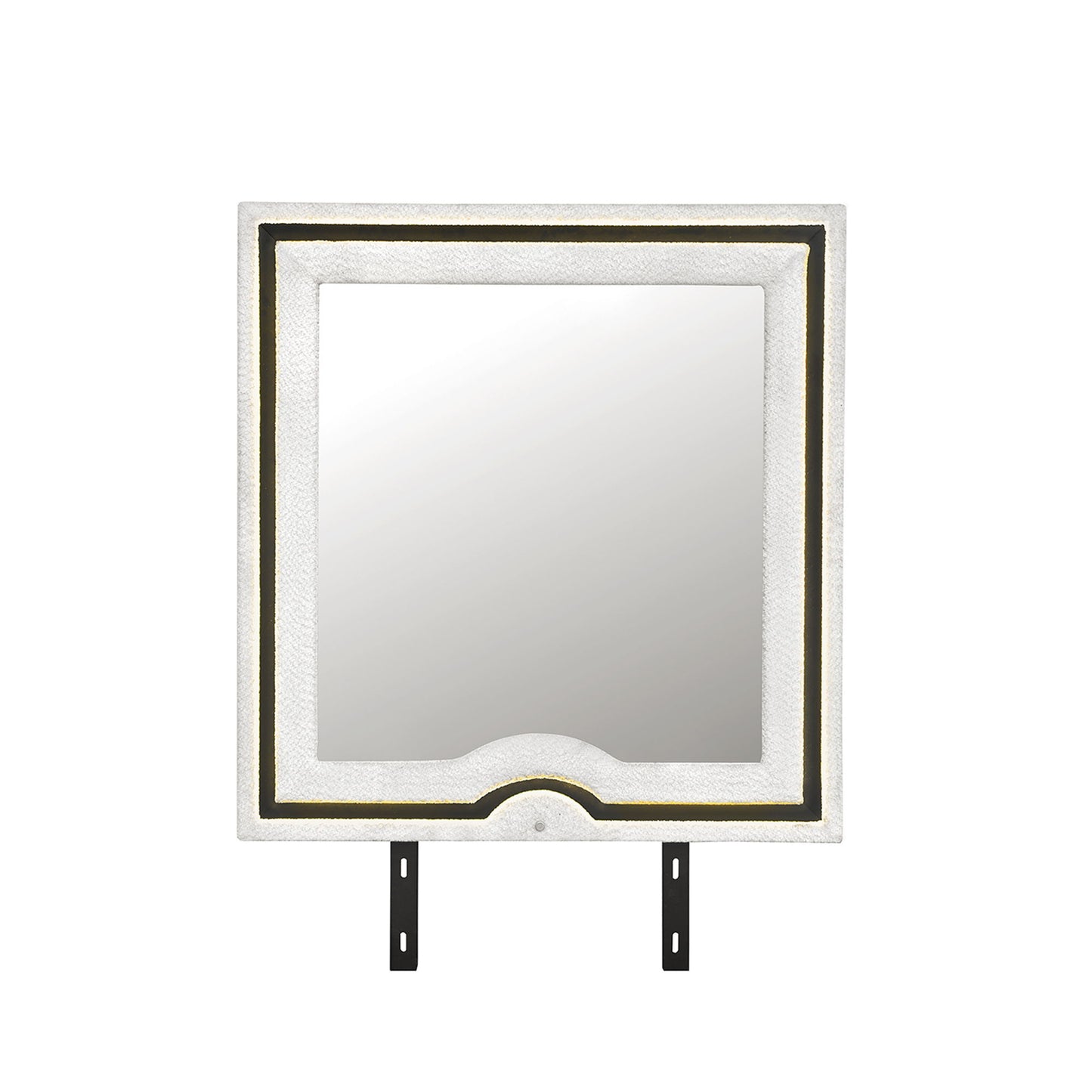 Isaiah - Mirror With Upholstered Frame And LED Lighting Global Furniture USA
