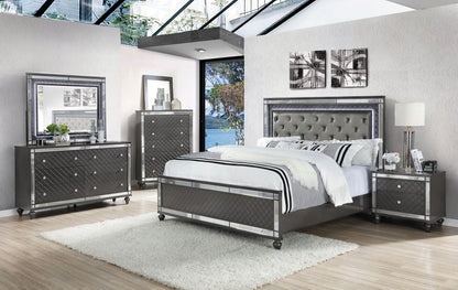 Refino - Nightstand - Dark Gunmetal Crown Mark