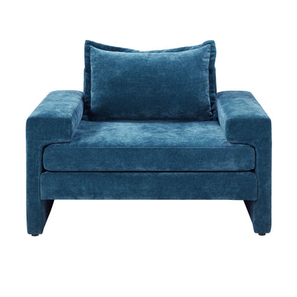 Upholstered Accent Chair With Wide Armrests And Ergonomic Back Support Noble House