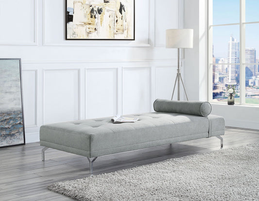 Quenti - Velvet Sofa Bed With Pillow - Gray Acme