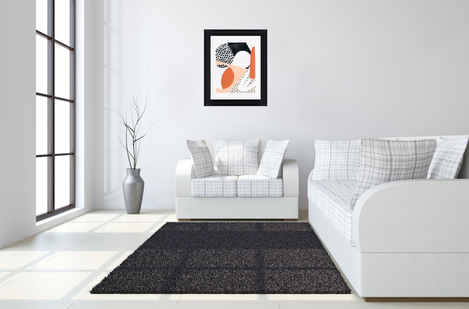 Terracotta Play - 28" x 34" Framed Wall Art Classy Art