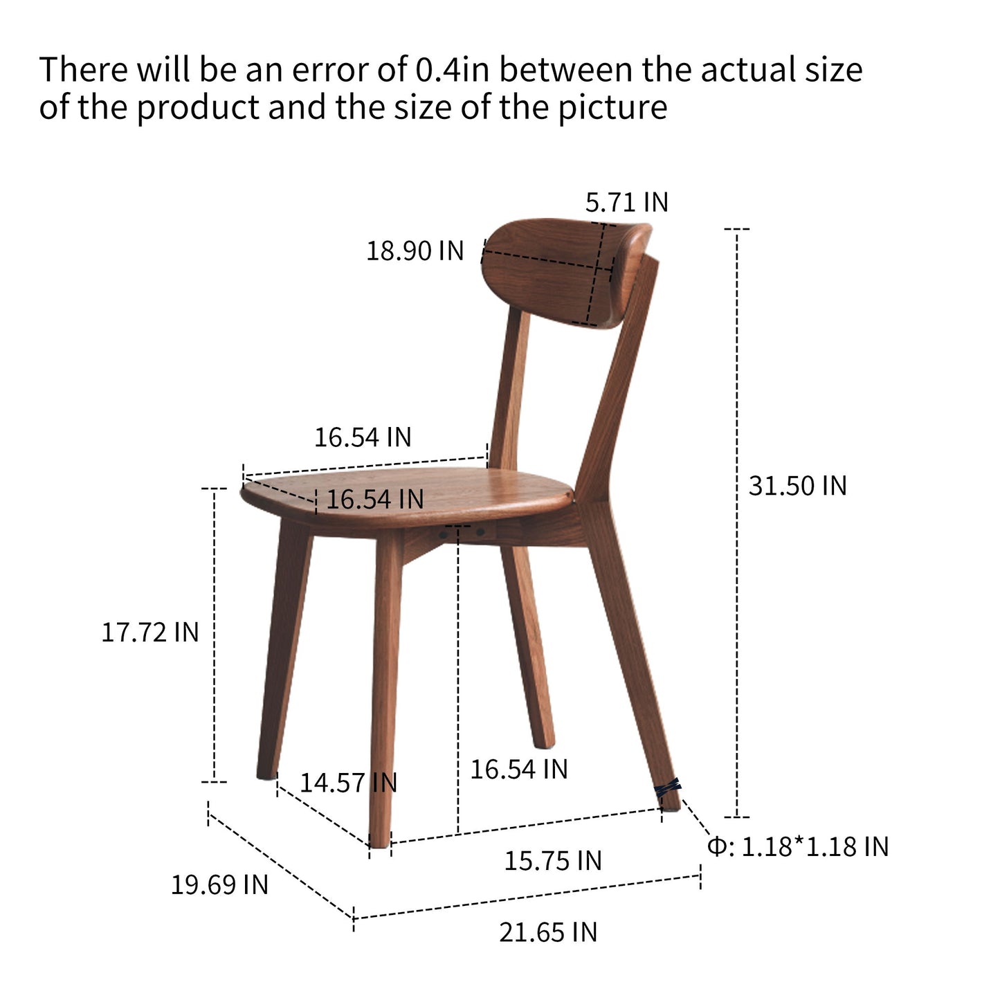 Simple Dining Chair, Solid Chair Table For Living Room Chair Home Essentials