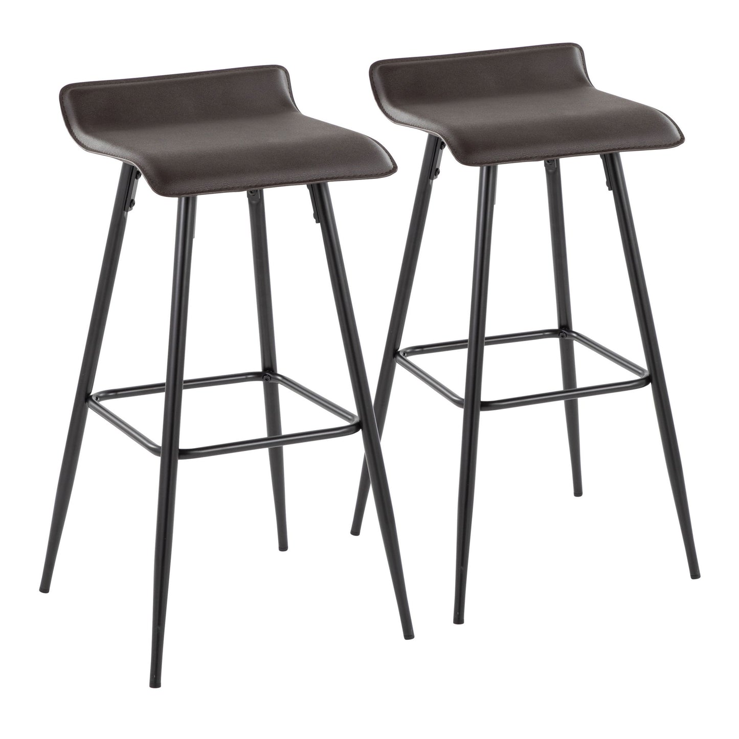 Ale - Contemporary Fixed-Height Bar Stool (Set of 2) Lumi Source