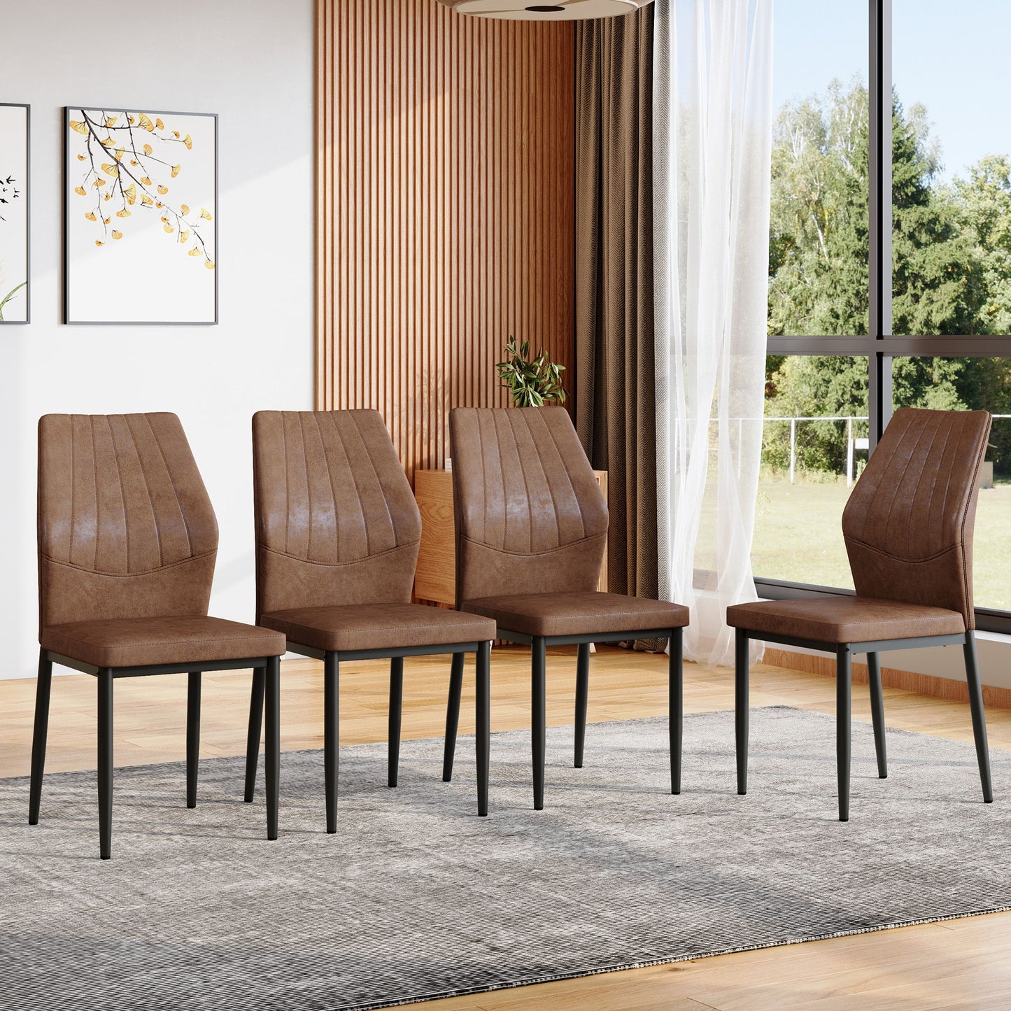 Dining Chairs With Shell Pattern, Comfort And Style Home Essentials