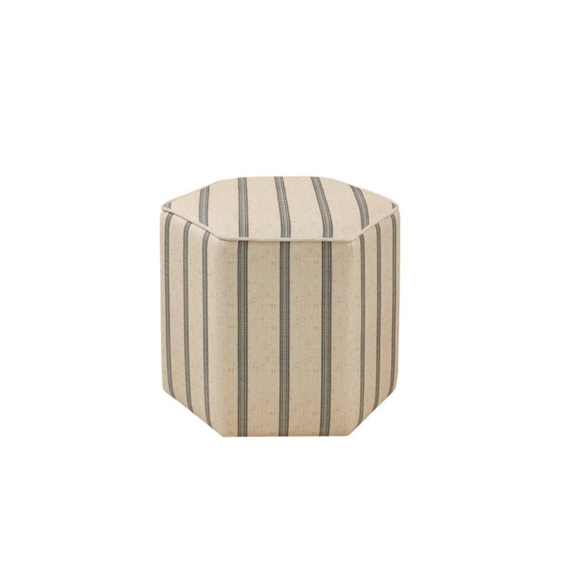 Accent Ottoman Printed Stripe JLA