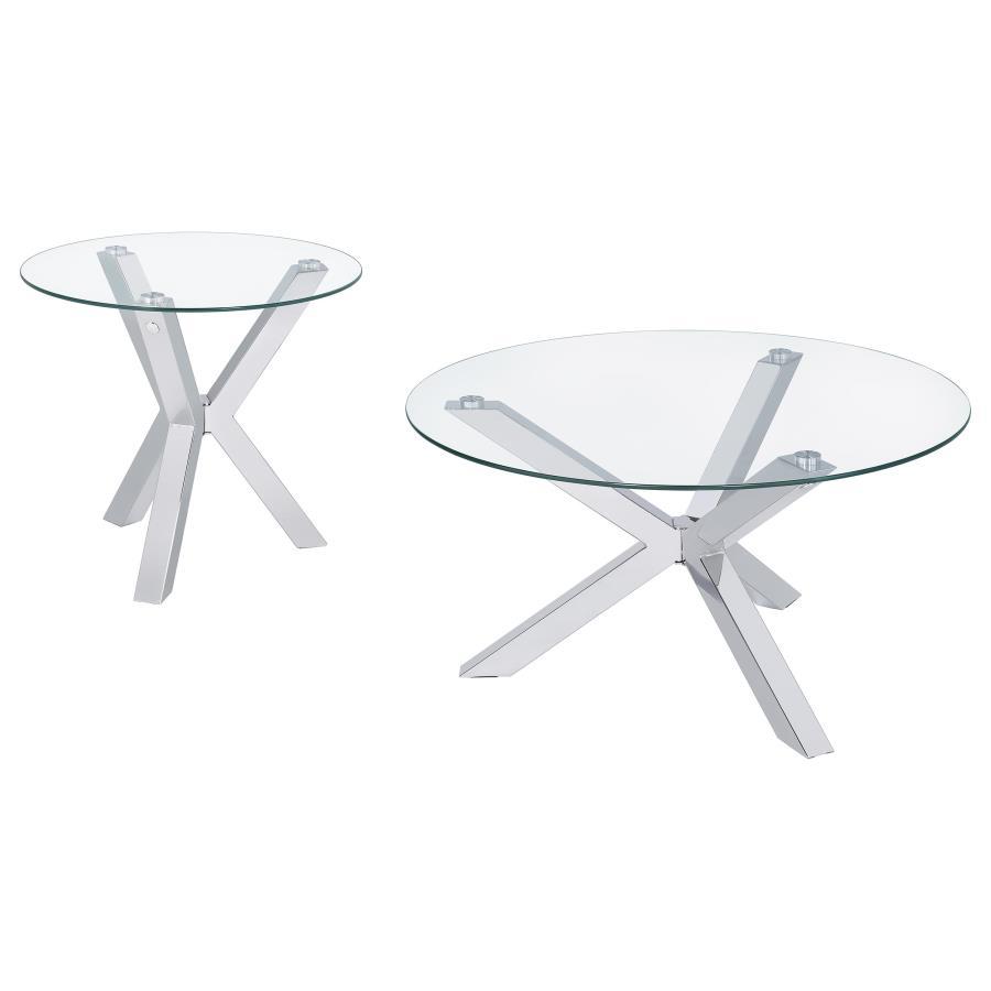 Kenzie - Round Coffee Table Set Coaster Fine Furniture