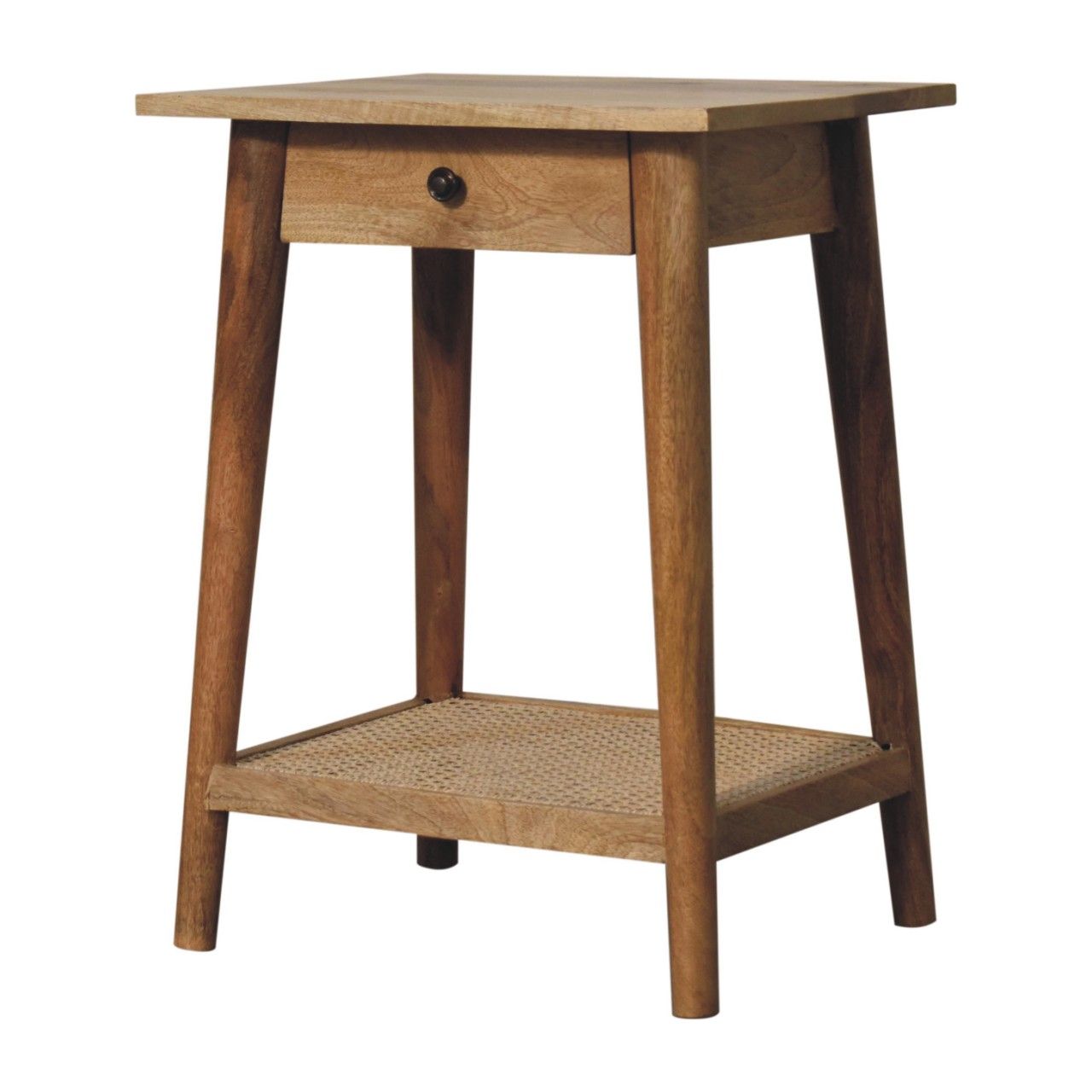 Woven End Table - Brown Artisan Furniture