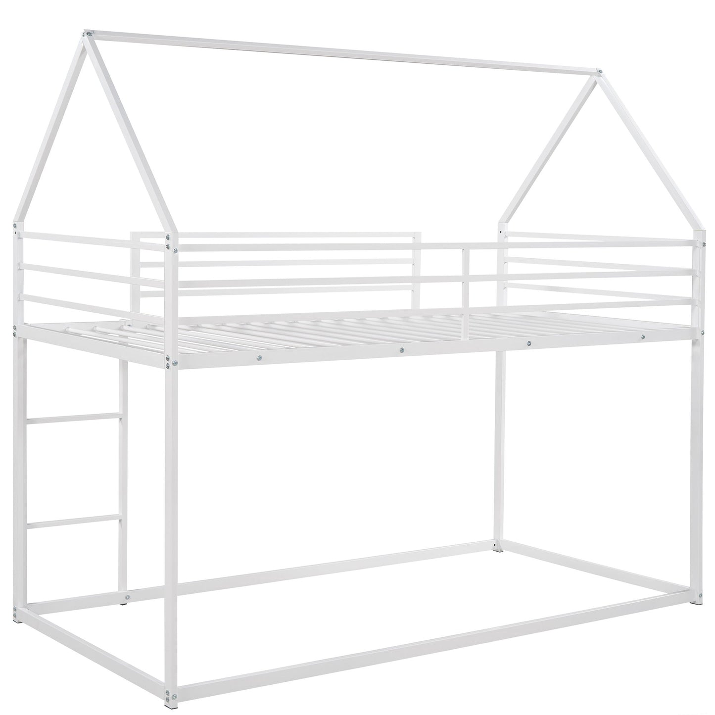 House Bunk Bed With Built In Ladder Hearth and Haven