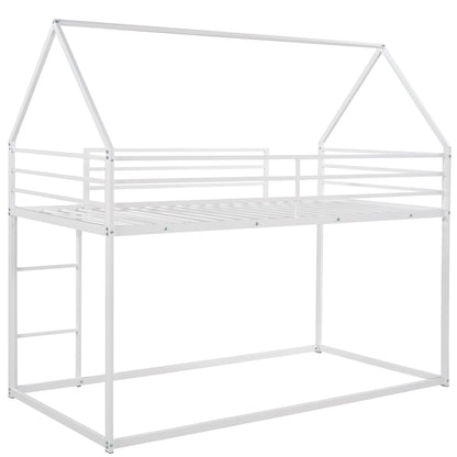 House Bunk Bed With Built In Ladder Hearth and Haven