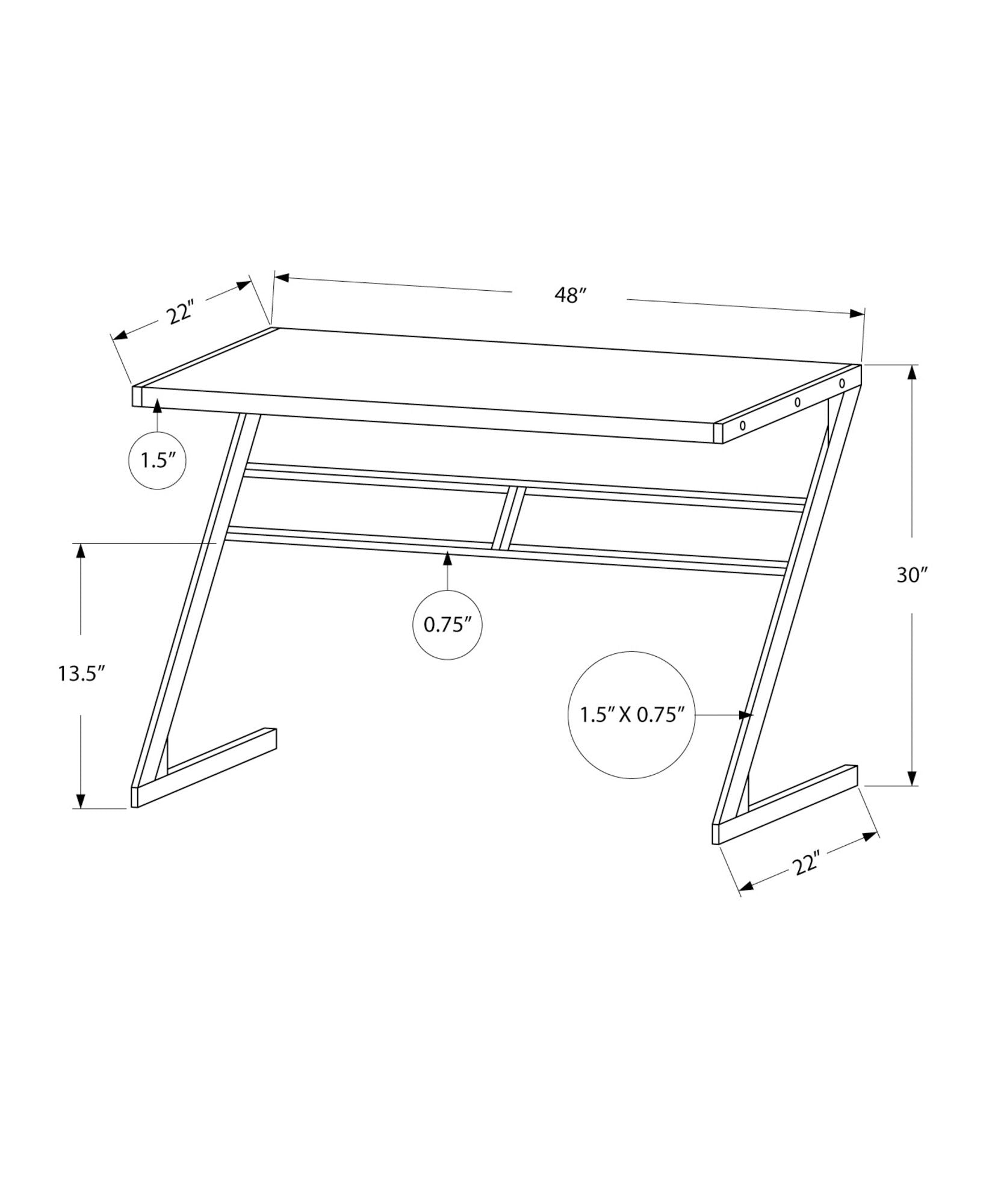 Computer Desk For Home Office, Chic Modern Design, Contemporary & Modern 8th Street