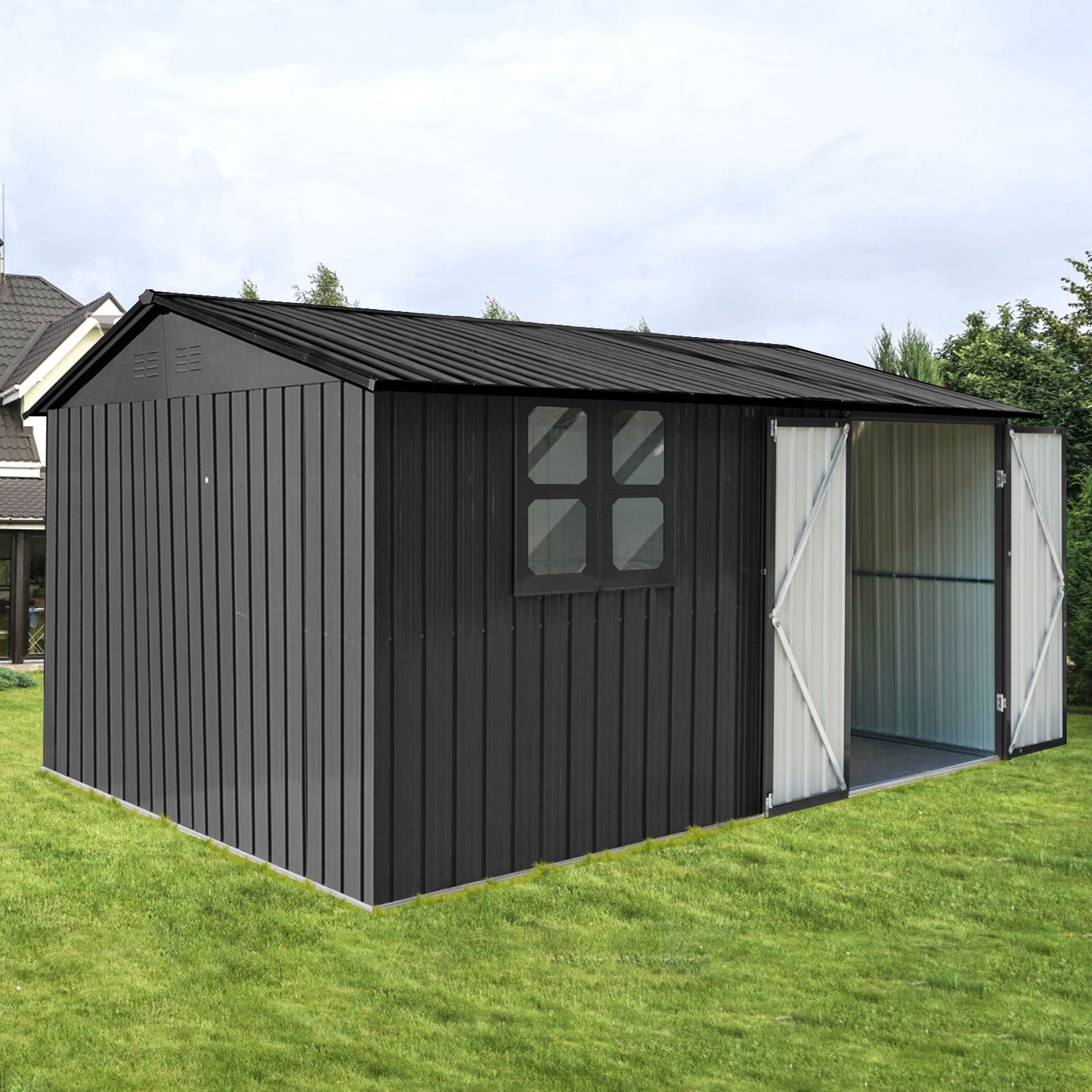 10'x12' Garden Sheds Outdoor Storage Sheds With Window