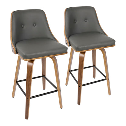 Gianna - Mid Century Modern Counter Stool (Set of 2) Lumi Source