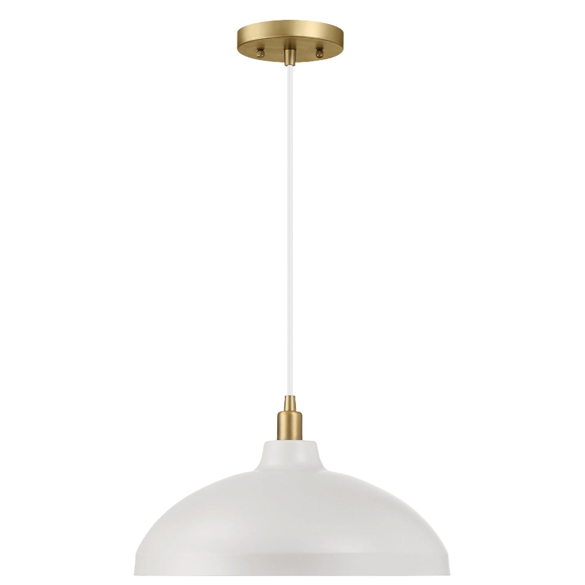 Astral - Single Light Pendant Lamp For Entrance Kitchen Island - Gold / White Ashcroft Furniture