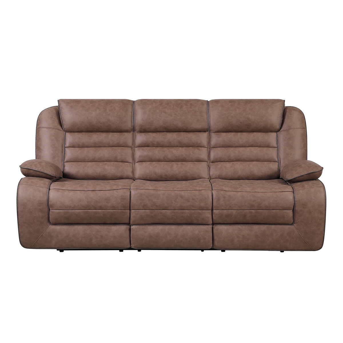 Lucius - Reclining Sofa With Manual Recline - Brown Global Furniture USA