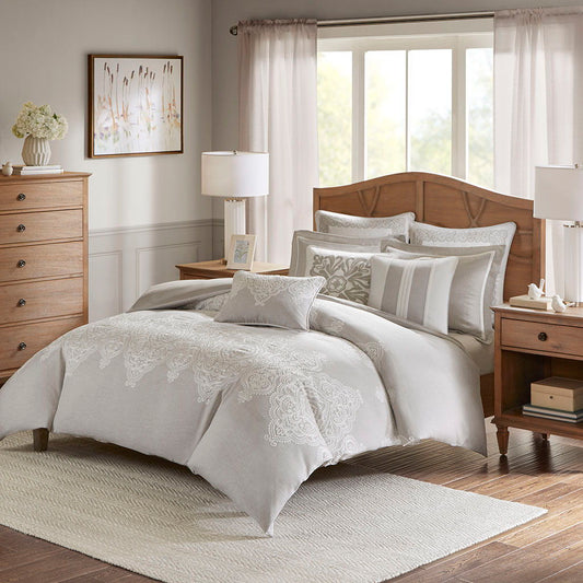 Barely There - Queen Comforter Set - Natural Madison Park Signature