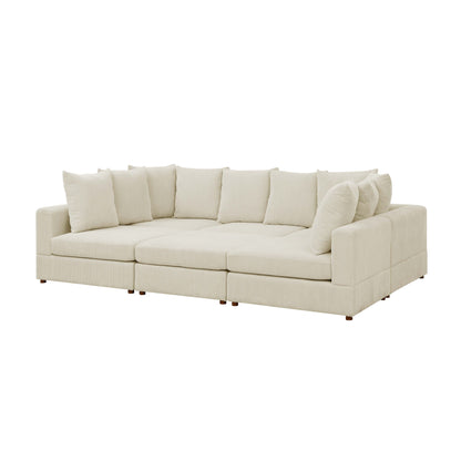 Haven - 6 Piece Modular Sectional The Soft House