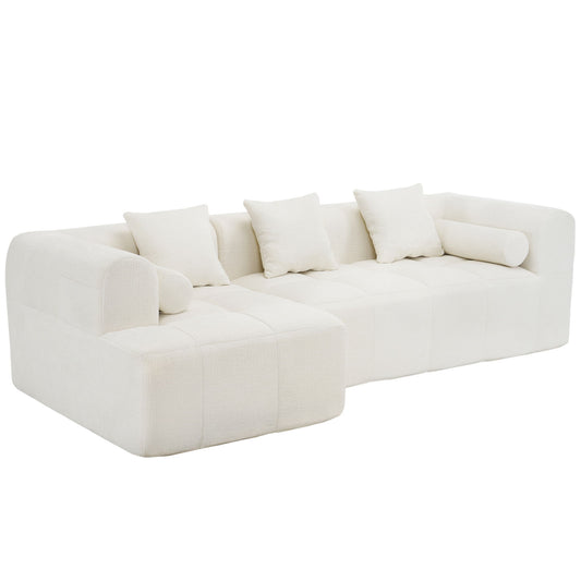 Sectional Free Combined Sofa With 2 Side Pockets Hearth and Haven