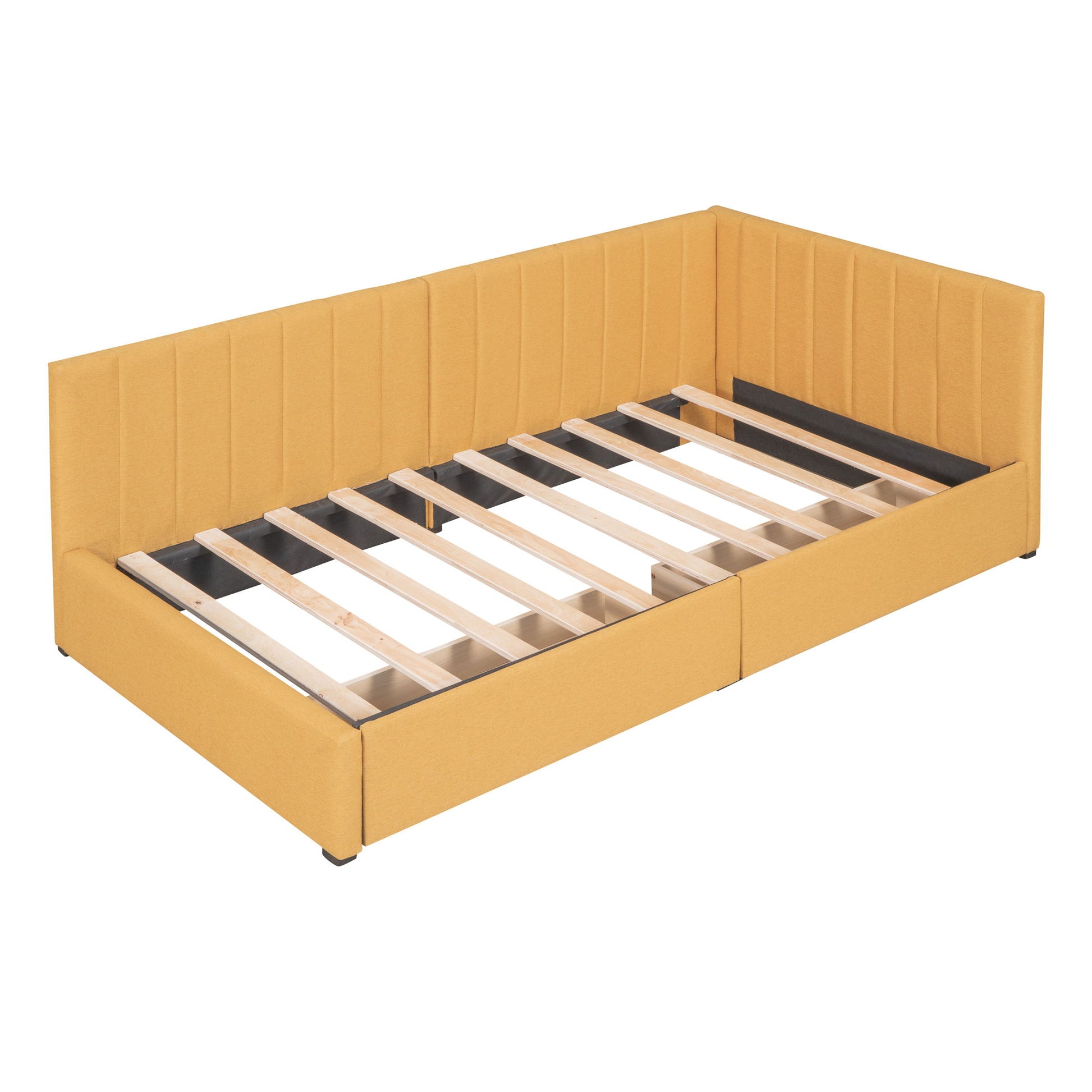 Upholstered Daybed, Sofa Bed Frame, No Box Spring Needed - Snoozhouse
