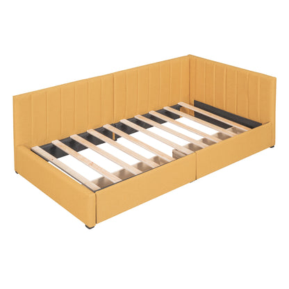 Upholstered Daybed, Sofa Bed Frame, No Box Spring Needed - Snoozhouse