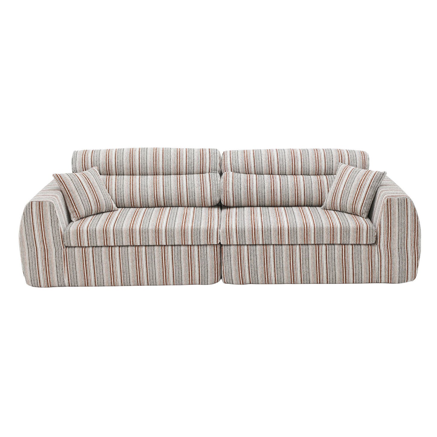 3 Seater, Couch With Throw Pillows For Living Room Home Essentials