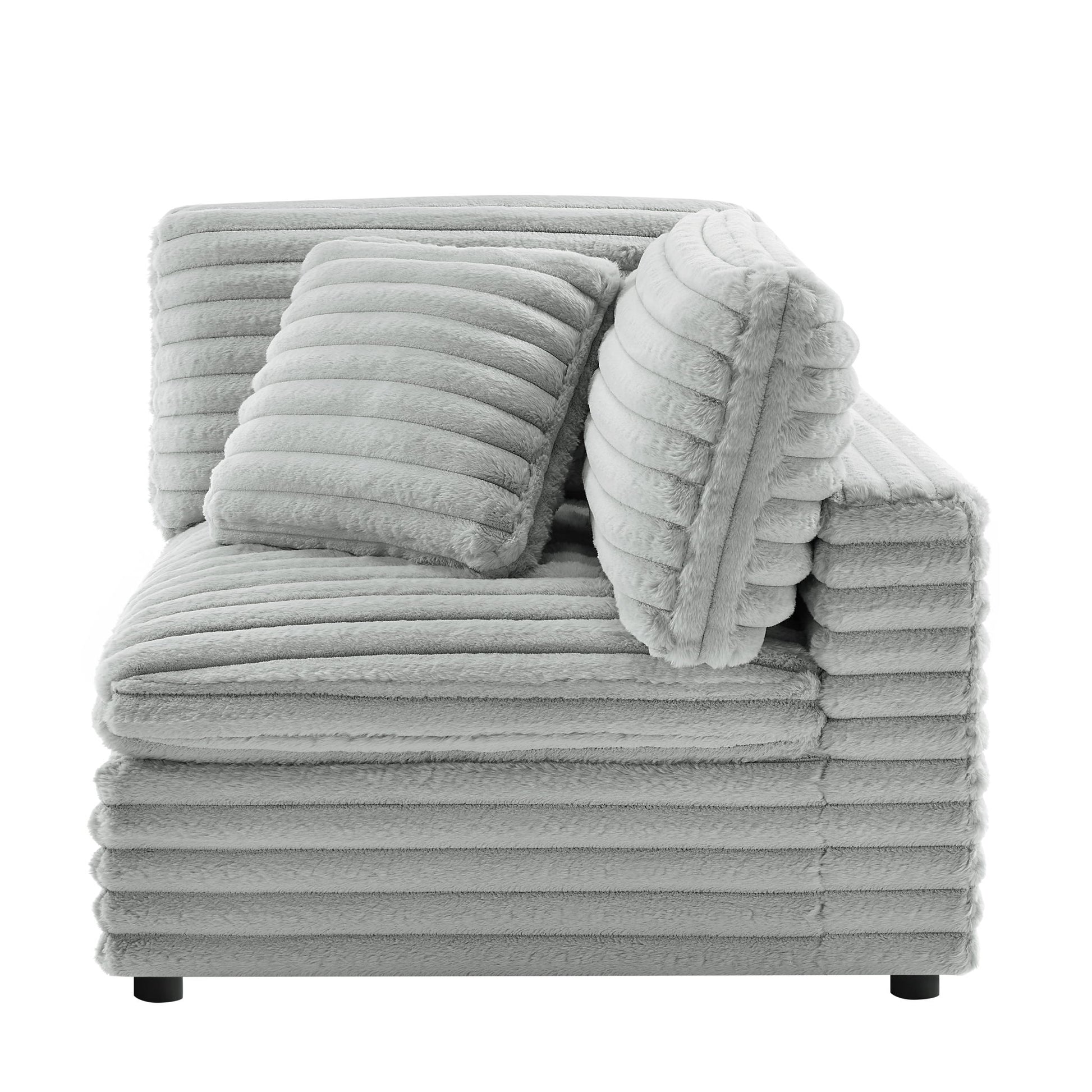 Jenny - Corner Accent Chair - Gray Ridgecrest Home