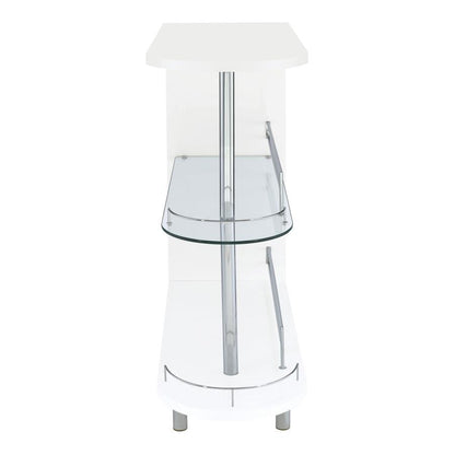 Adolfo - Rectangular 2-Tier Home Bar Table CoasterEssence